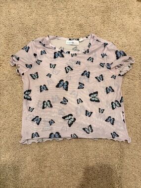 Girls' Pink Butterfly Swim Coverup